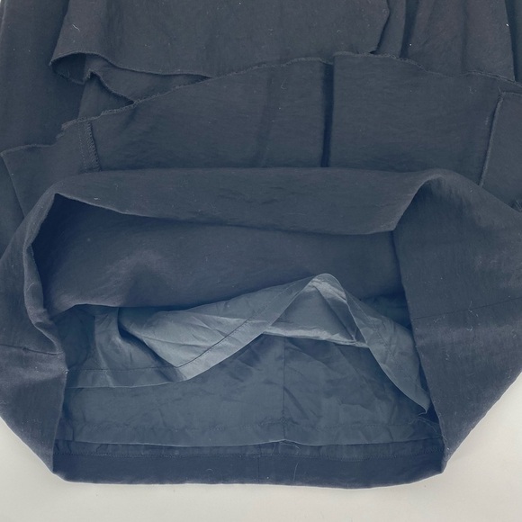 BCBG black woven tiered double layered skirt with pockets size 4 - Picture 7 of 8